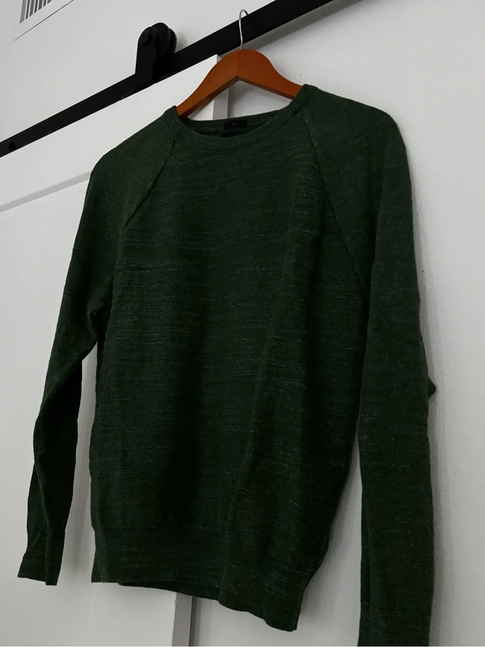 J. Crew Men's Slim Forest Green Crewneck Sweater